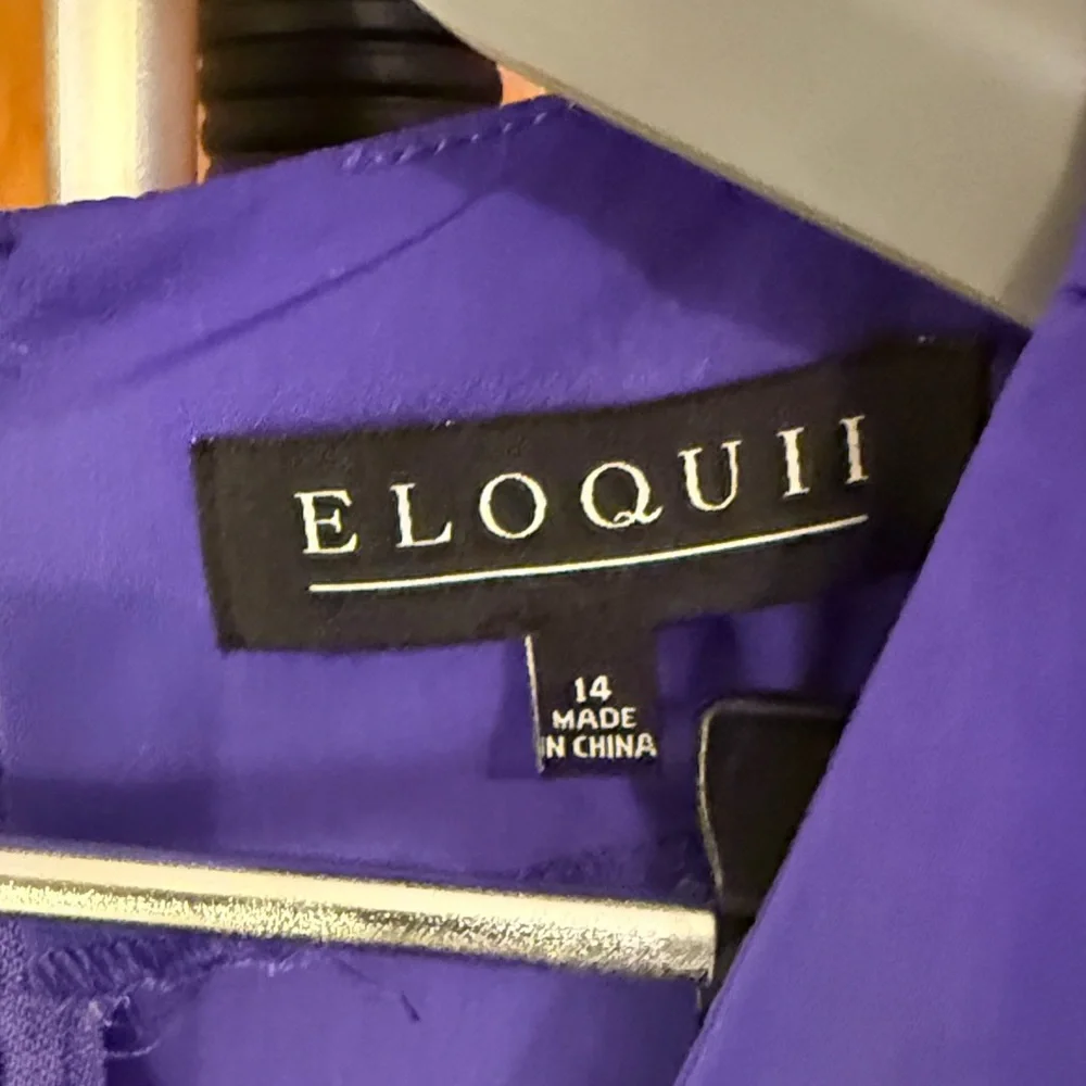 Eloquii Asymmetrical Purple Dress. Size 14. Great condition. - Picture 2 of 2